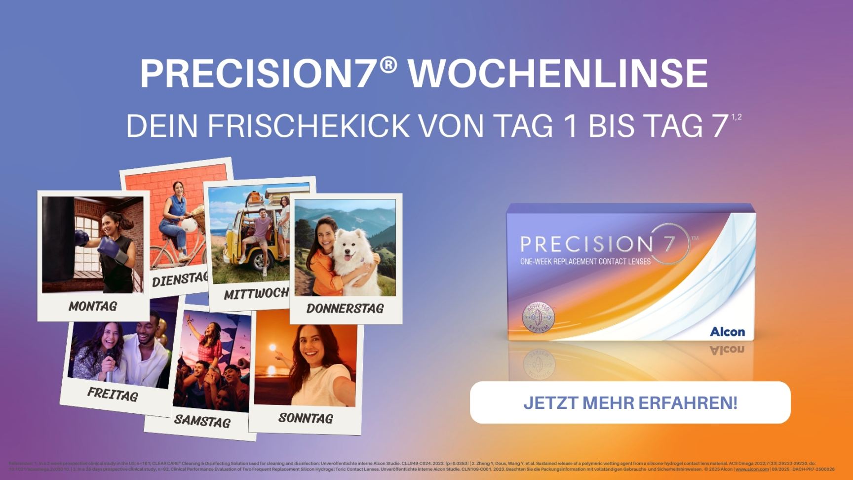 PRECISION7® Wochenlinse – Ihr Frischekick von Tag 1 bis Tag 71,